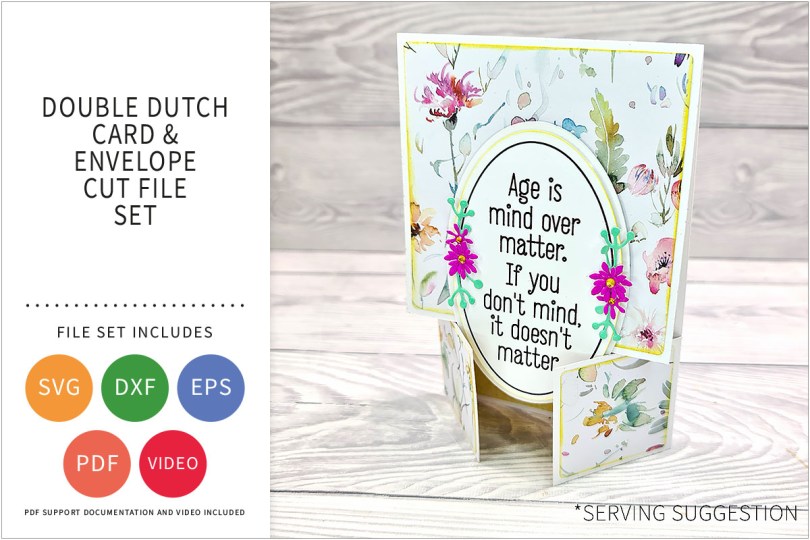 DOUBLE DUTCH CARD svg cut file set
