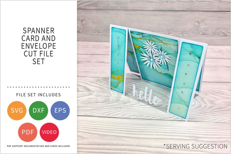 SPANNER CARD SVG CUT FILE SET