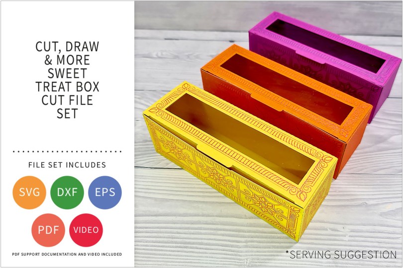 SWEET TREAT BOX SVG CUT FILE SET