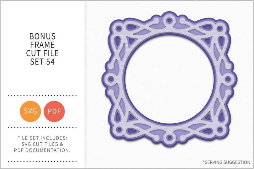 FREE SVG CUT FILE FRAME 54