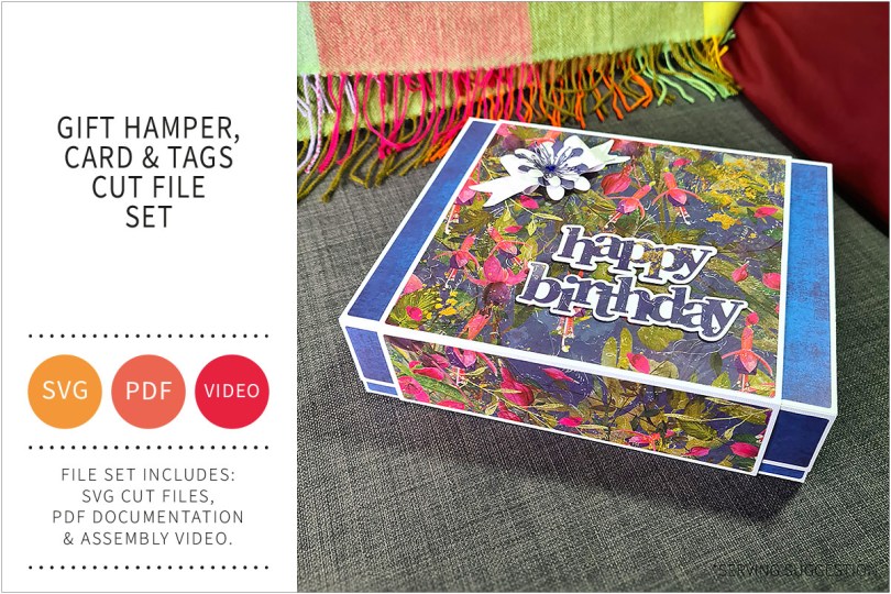 GIFT HAMPER SVG CUT FILE SET