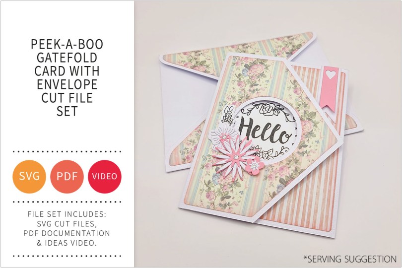 PEEK-A-BOO GATEFOLD CARD SVGCUT FILE SET