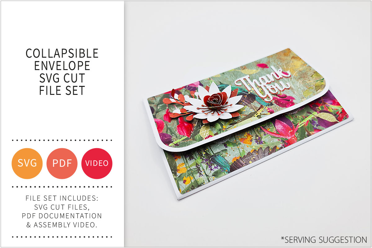 Collapsible Envelope SVG Cut File&nbsp;Set