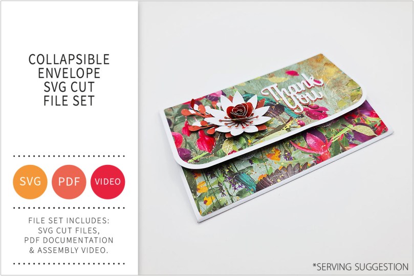 Collapsible Envelope SVG Cut File&nbsp;Set