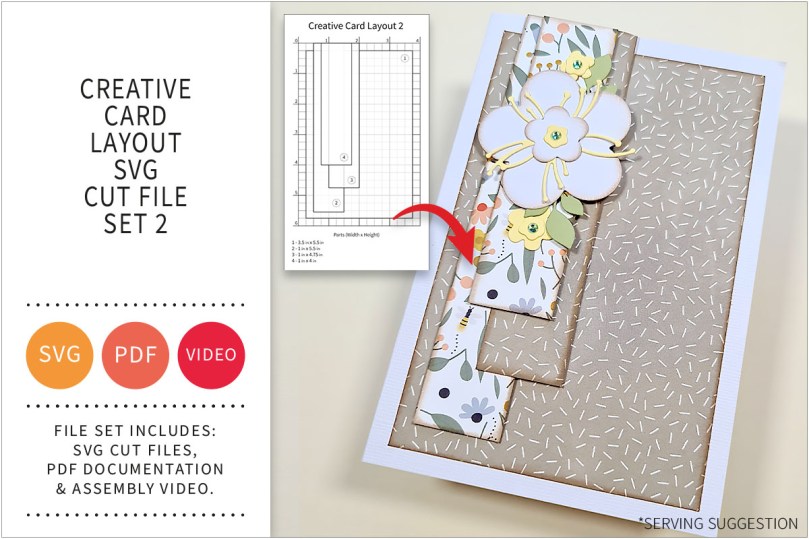 Creative Card Layout SVG Cut File Set&nbsp;2