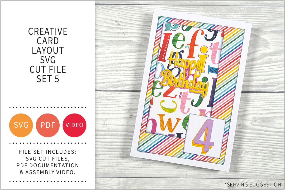 Creative Card Layout SVG Cut File Set&nbsp;5