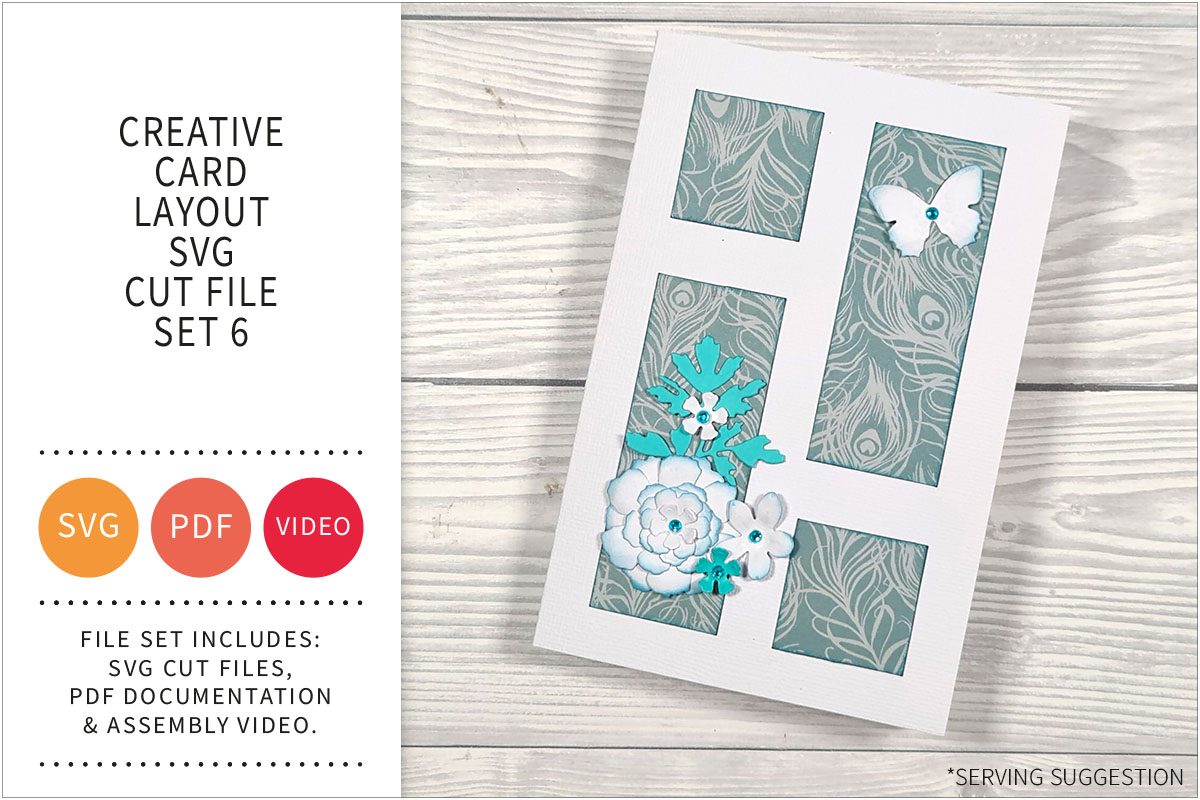 Creative Card Layout SVG Cut File Set&nbsp;6