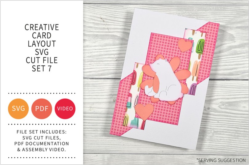 Creative Card Layout SVG Cut File Set&nbsp;7