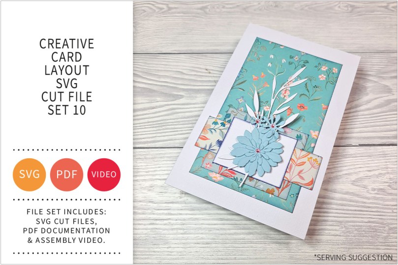 Creative Card Layout SVG Cut File Set&nbsp;10