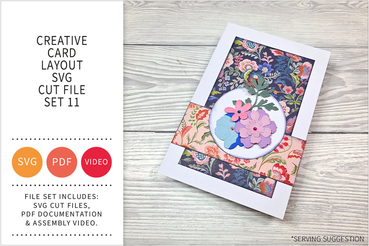 Creative Card Layout SVG Cut File Set&nbsp;11