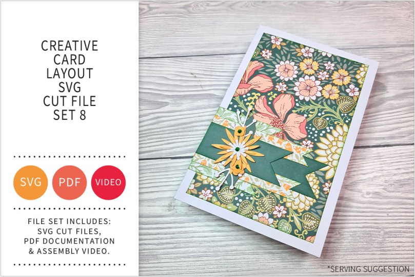 Creative Card Layout SVG Cut File Set&nbsp;8