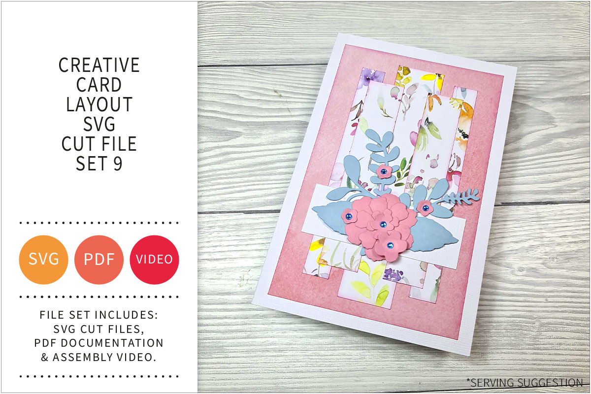 Creative Card Layout SVG Cut File Set&nbsp;9
