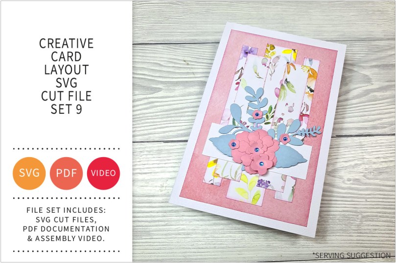 Creative Card Layout SVG Cut File Set&nbsp;9