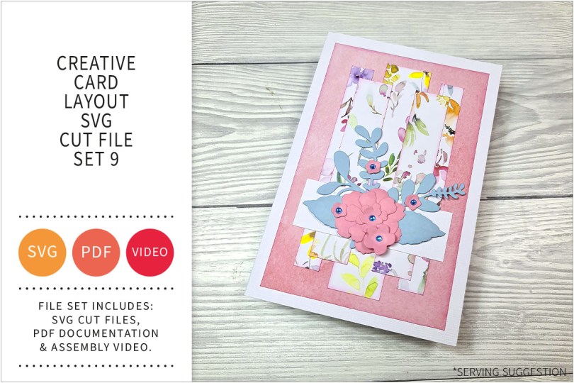 CREATIVE CARD LAYOUT SVG CUT FILE SET 9