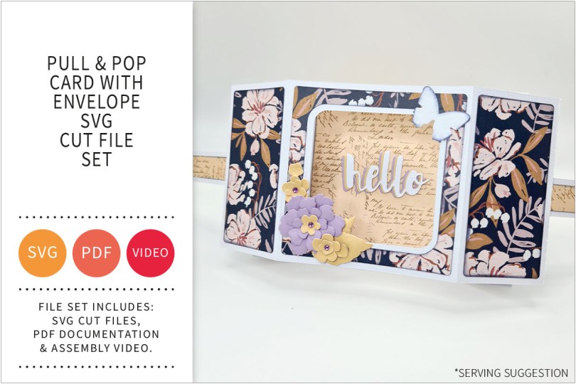 PULL AND POP CARD SVG CUT FILE