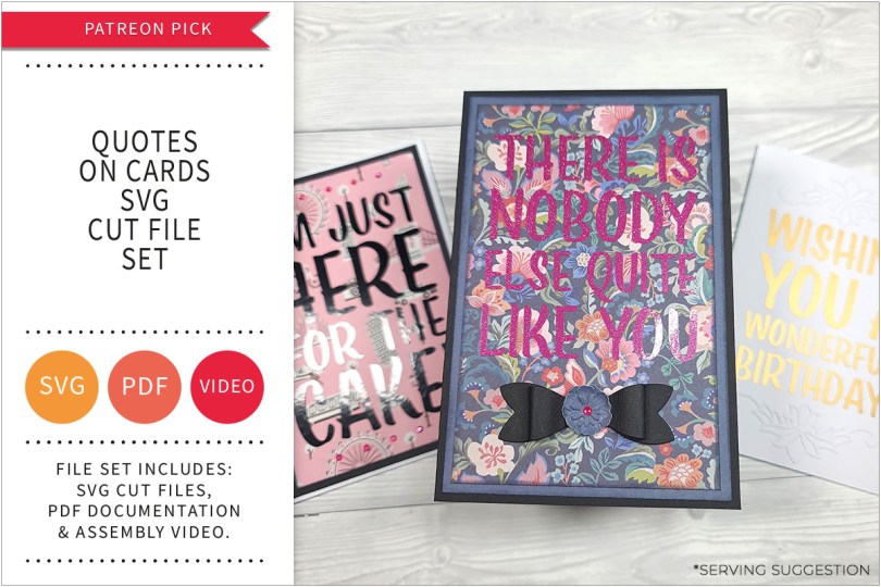 self-adhesive vinyl sentiments for greetings cards svg cut file set