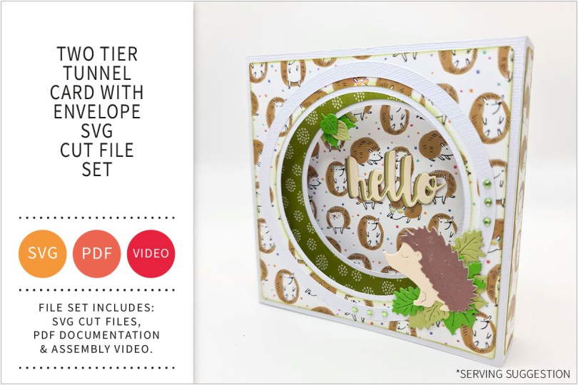 TWO TIER TUNNEL CARD SVG CUT FILE SET