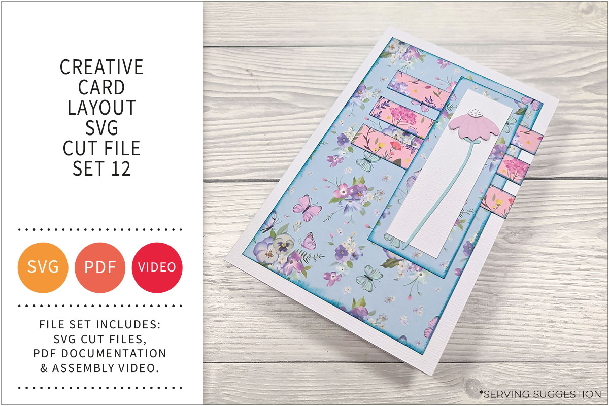 Creative Card Layout SVG Cut File Set&nbsp;12