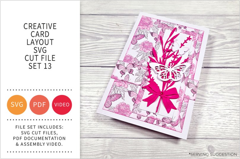 Creative Card Layout SVG Cut File Set&nbsp;13