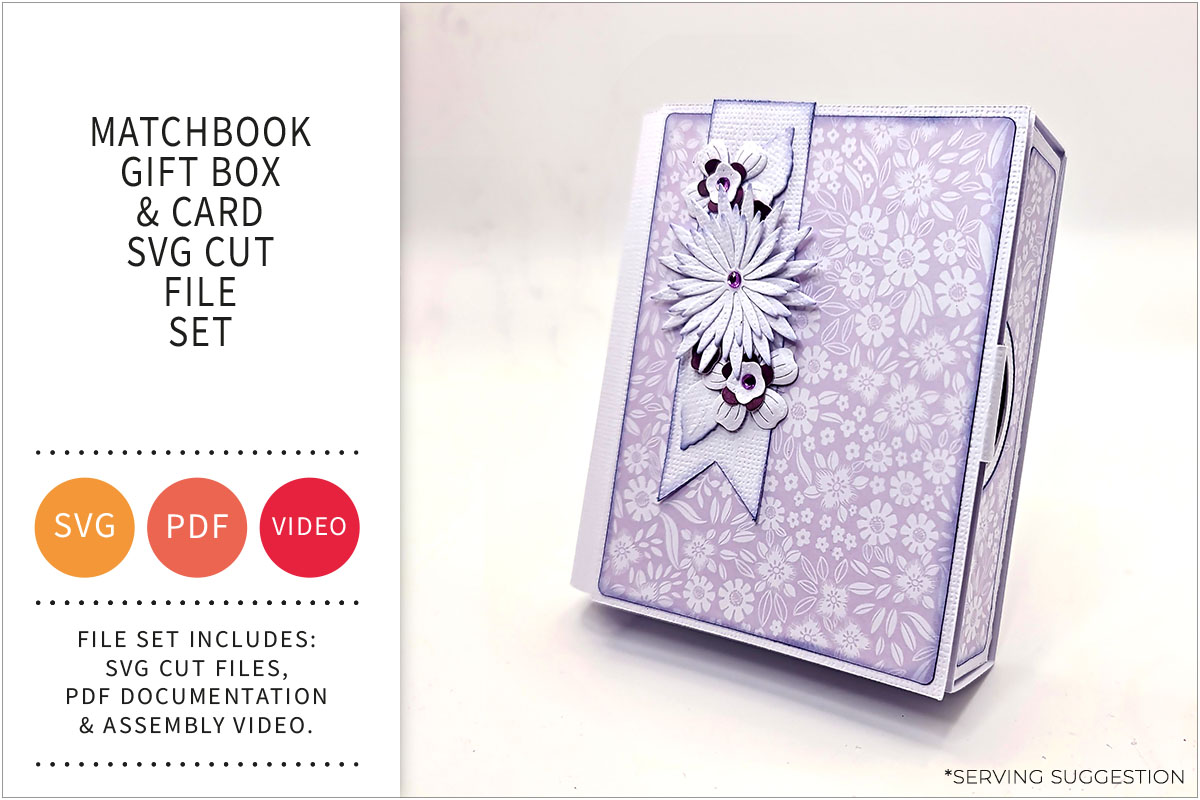 Matchbook Gift Card SVG Cut File&nbsp;Set