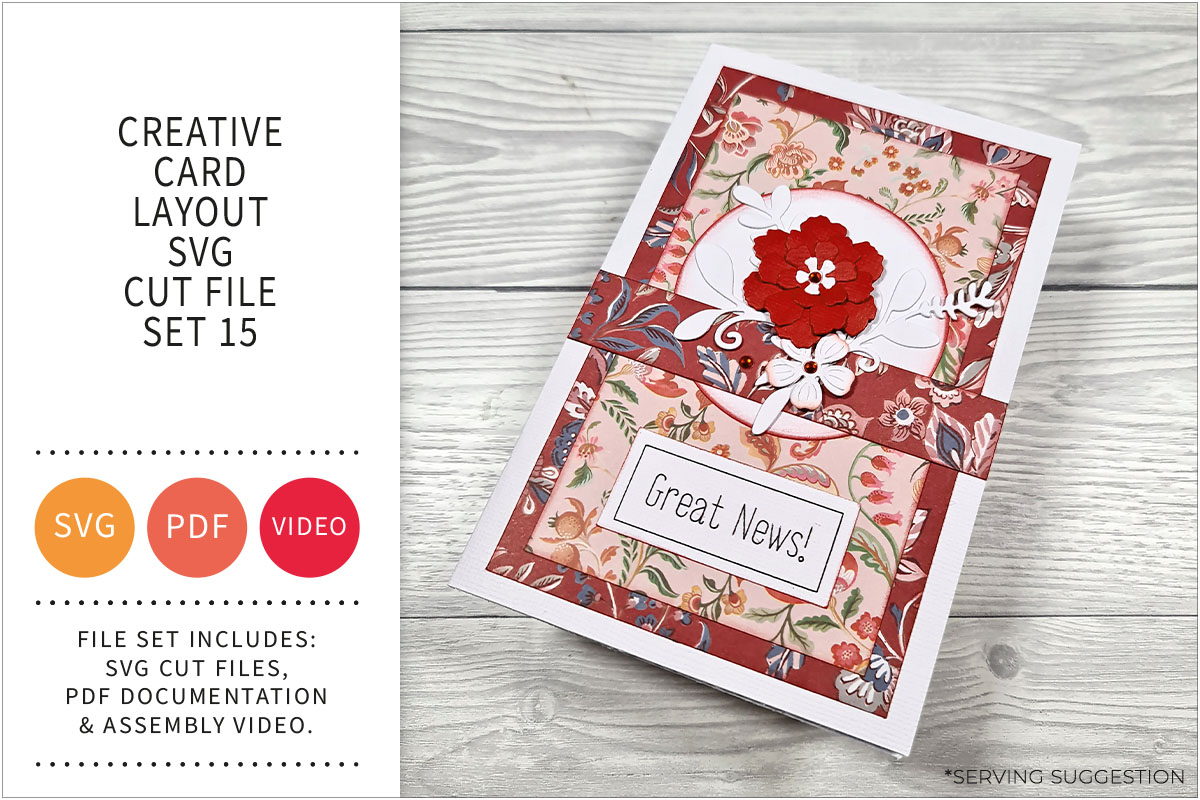 Creative Card Layout SVG Cut File Set&nbsp;15