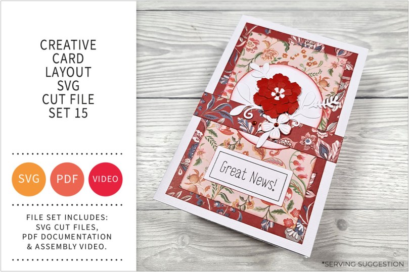 Creative Card Layout SVG Cut File Set&nbsp;15