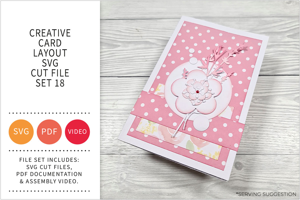Creative Card Layout SVG Cut File Set&nbsp;18