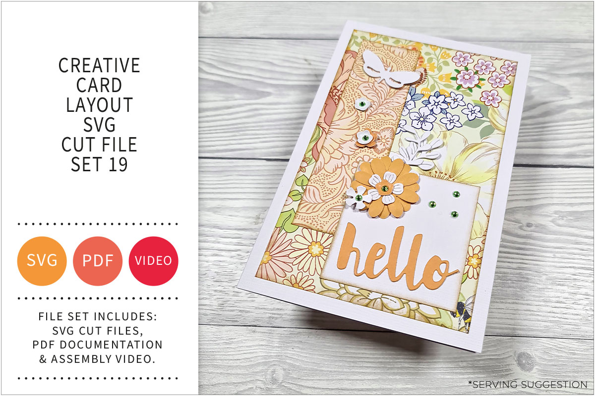 Creative Card Layout SVG Cut File Set&nbsp;19