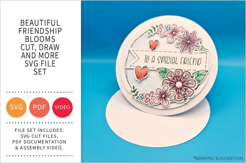Beautiful Friendship Blooms Cut, Draw and More SVG File&nbsp;Set
