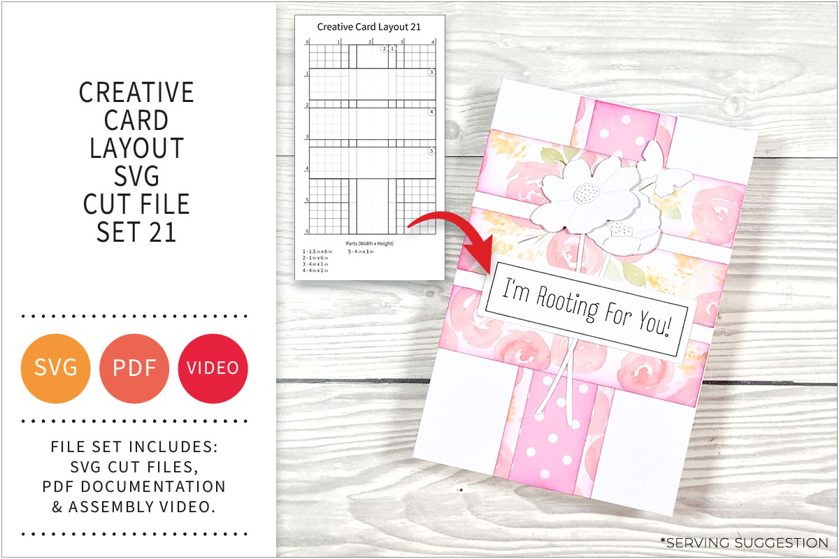 Creative Card Layout SVG Cut File Set&nbsp;21