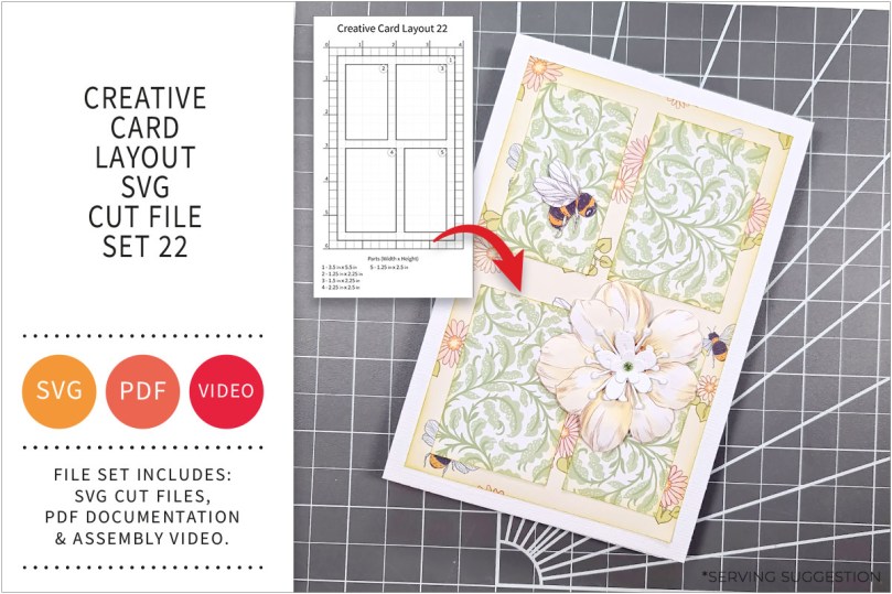 Creative Card Layout SVG Cut File Set&nbsp;22