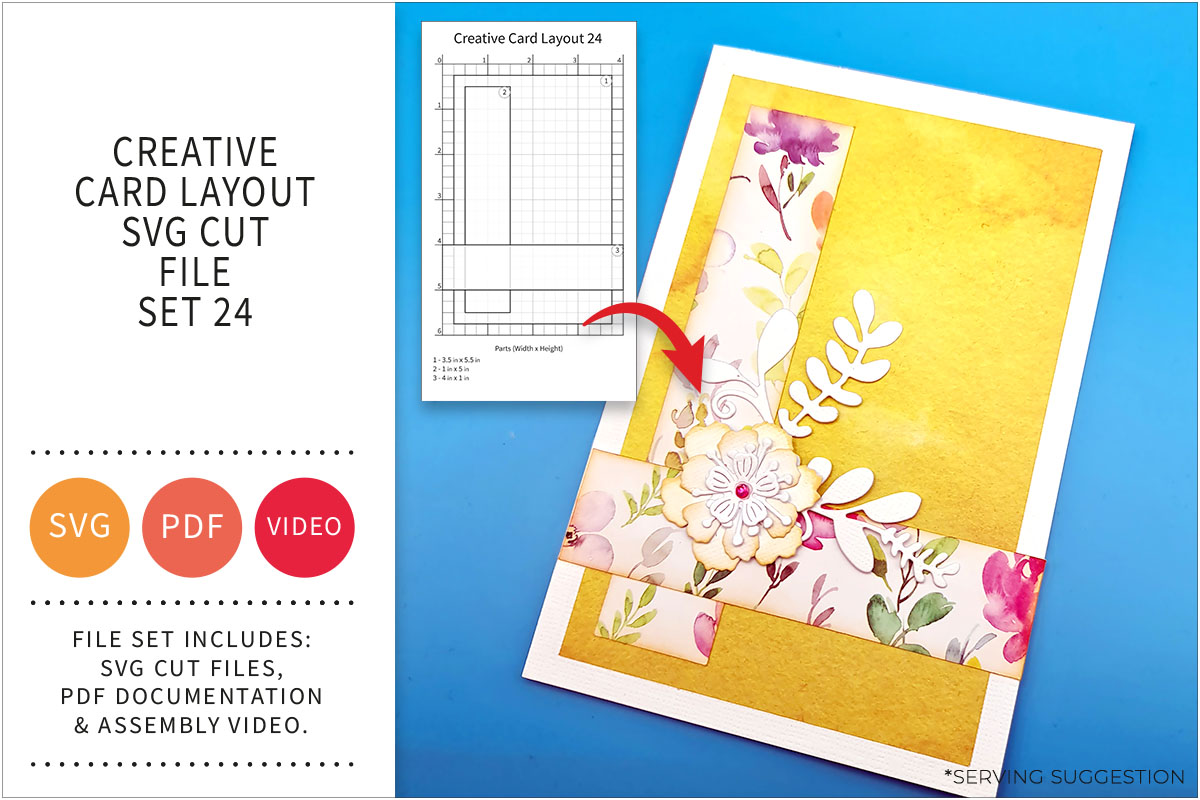 Creative Card Layout SVG Cut File Set&nbsp;24