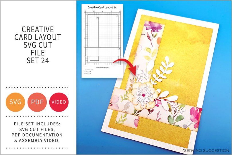 Creative Card Layout SVG Cut File Set&nbsp;24