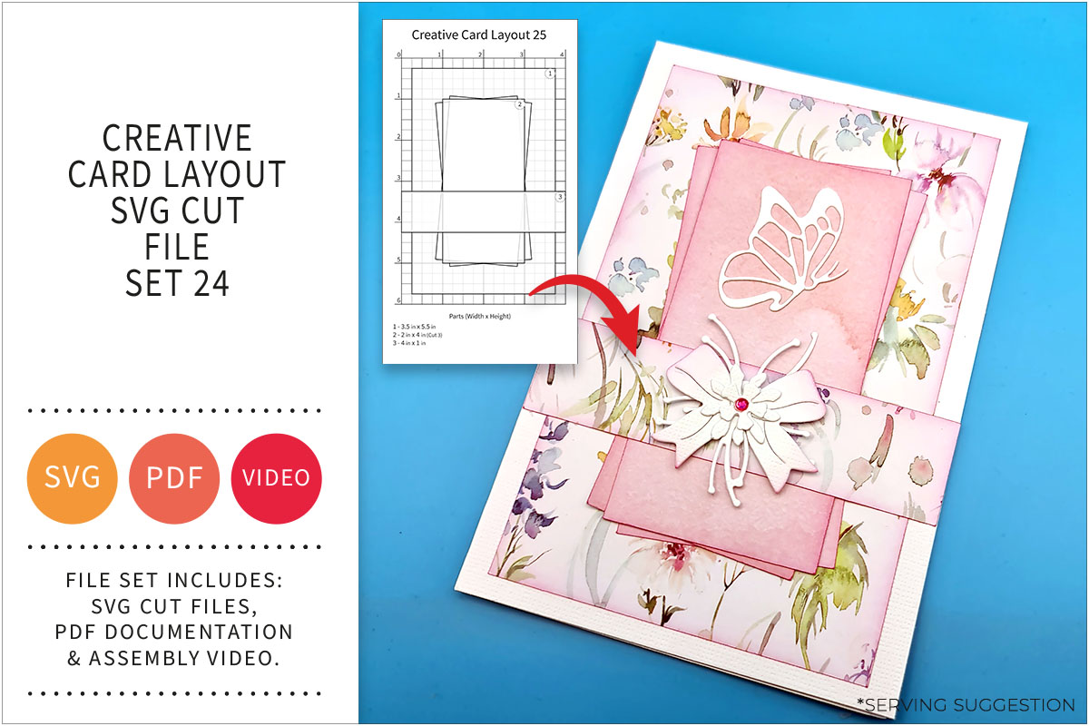 Creative Card Layout SVG Cut File Set&nbsp;25