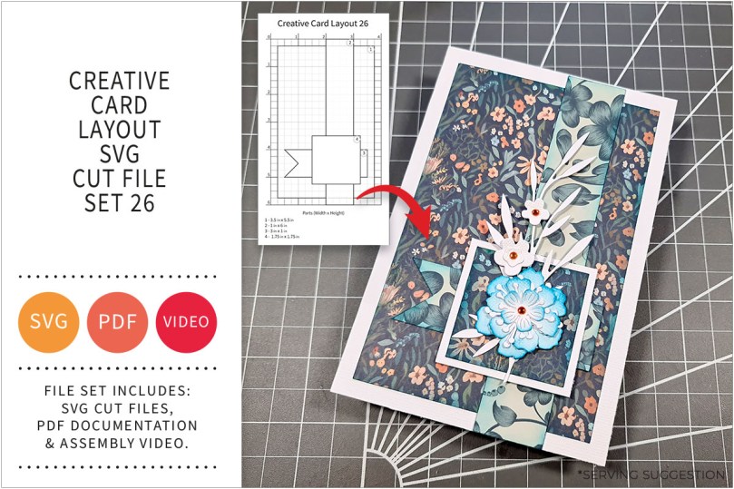 Creative Card Layout SVG Cut File Set&nbsp;26