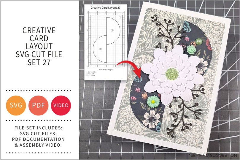 Creative Card Layout SVG Cut File Set&nbsp;27