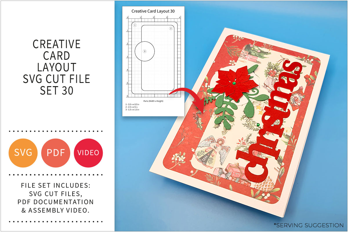 Creative Card Layout SVG Cut File Set&nbsp;30