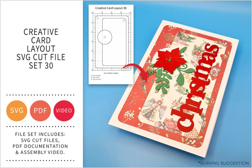 Creative Card Layout SVG Cut File Set&nbsp;30