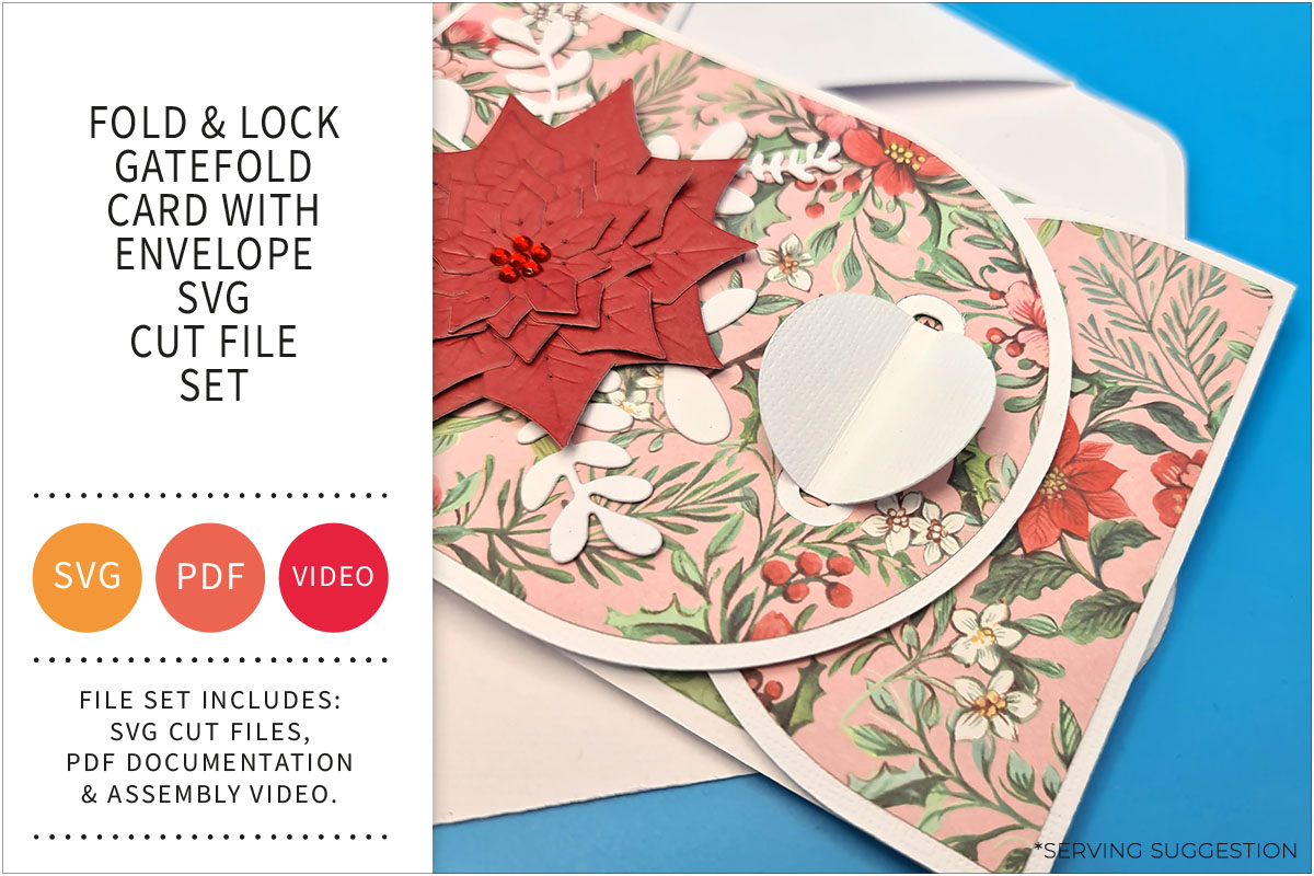 Triple Slide and Pop Card with Envelope SVG File&nbsp;Set