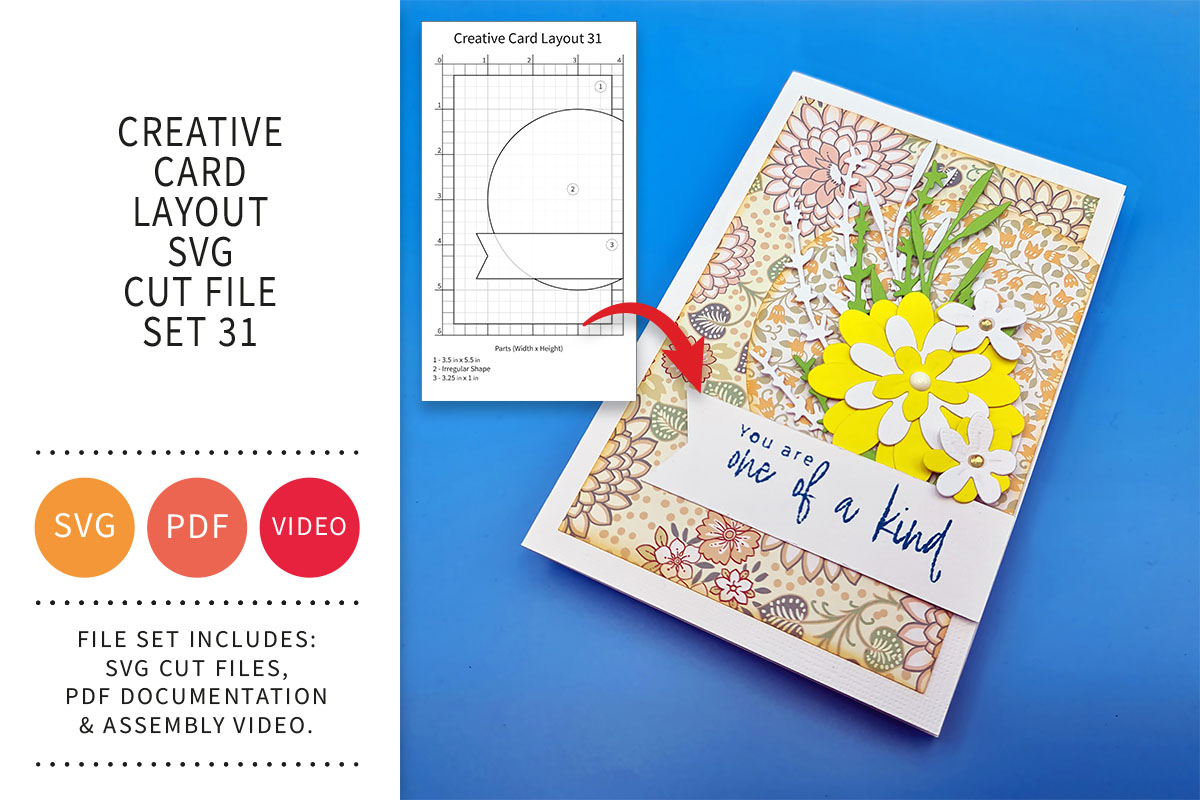 Creative Card Layout SVG Cut File Set&nbsp;31