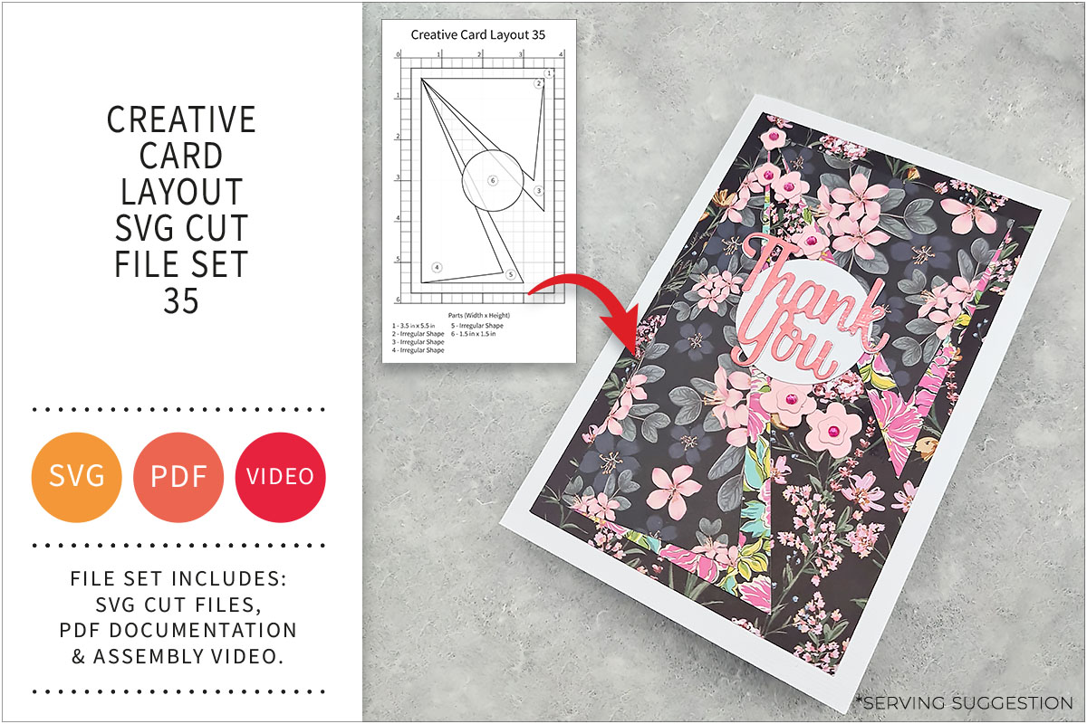 Creative Card Layout SVG Cut File Set&nbsp;35