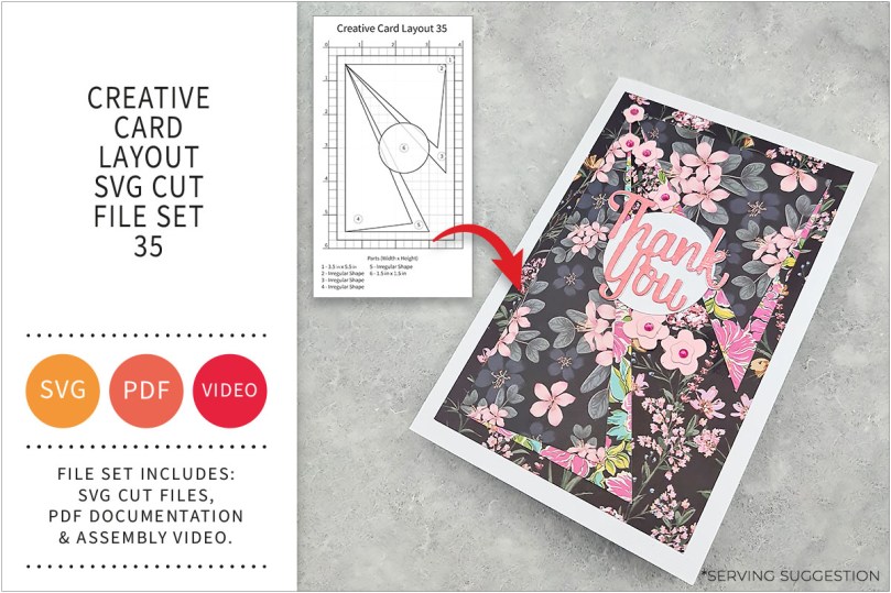 Creative Card Layout SVG Cut File Set&nbsp;35