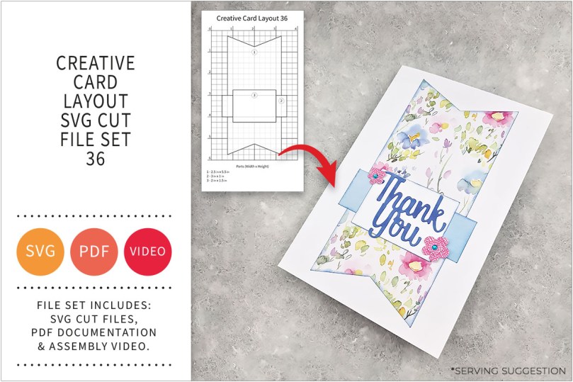 Creative Card Layout SVG Cut File Set&nbsp;36